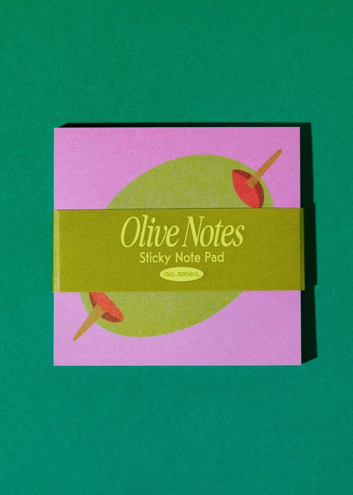 Olive Sticky Notes - Mauve