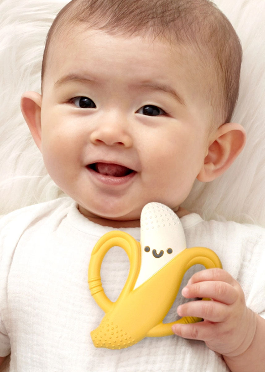 Chew Crew Silicone Handle Teether - Banana