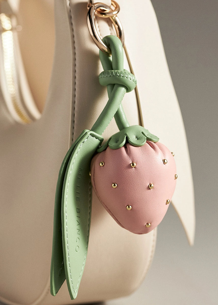 Strawberry Bag Charm - Pink