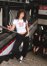 '98 Chicago Baby Tee - White