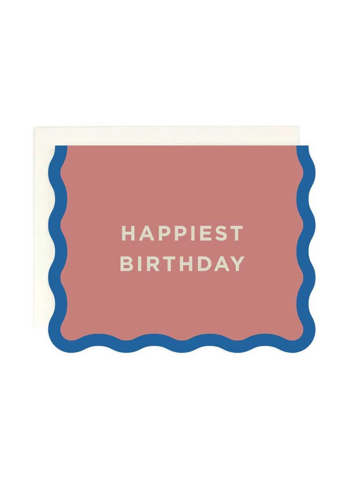Happiest Birthday Wavy Card