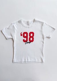 '98 Chicago Baby Tee - White