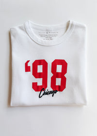 '98 Chicago Baby Tee - White