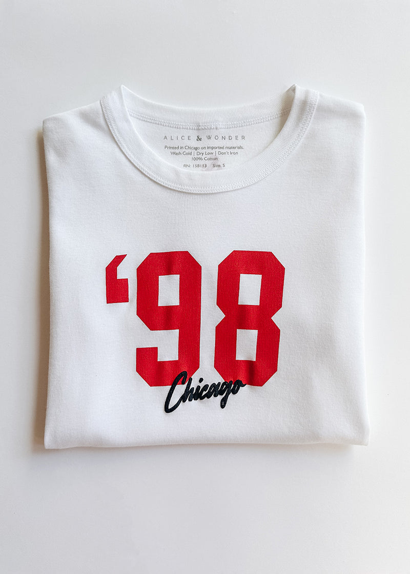 '98 Chicago Baby Tee - White