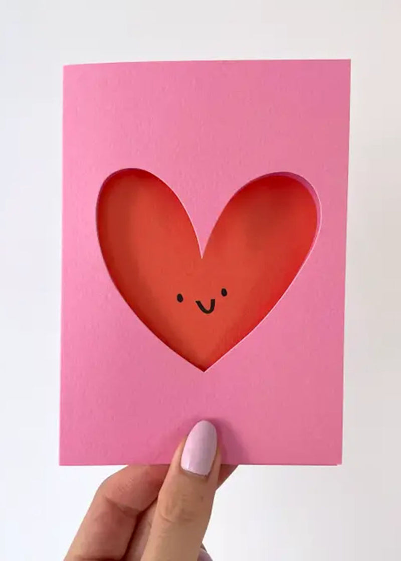 Love Heart Die-Cut Card