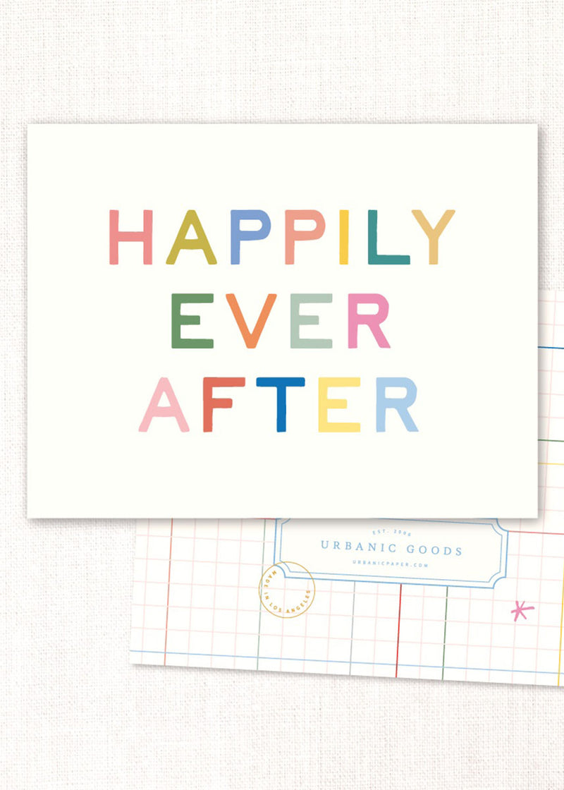 Happily Ever After Rainbow Card