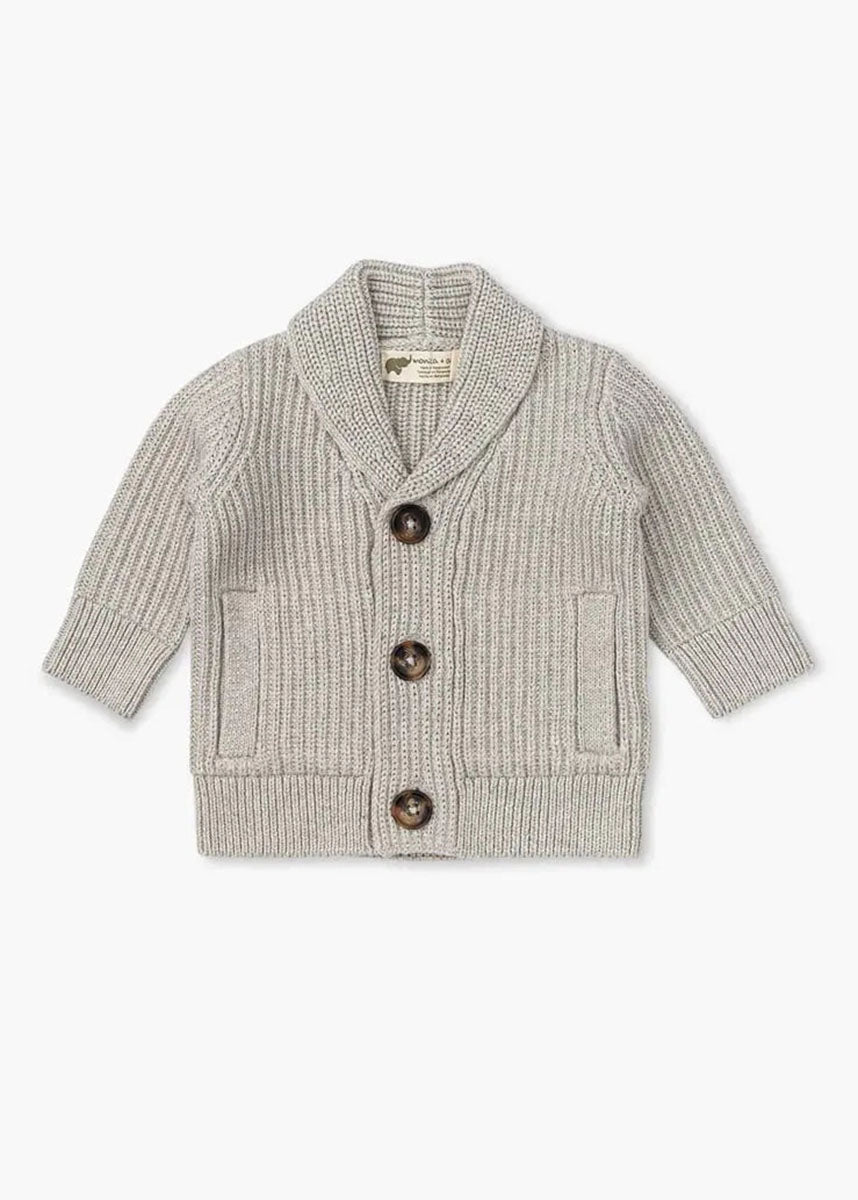 Collegiate Cardigan - Heather Grey