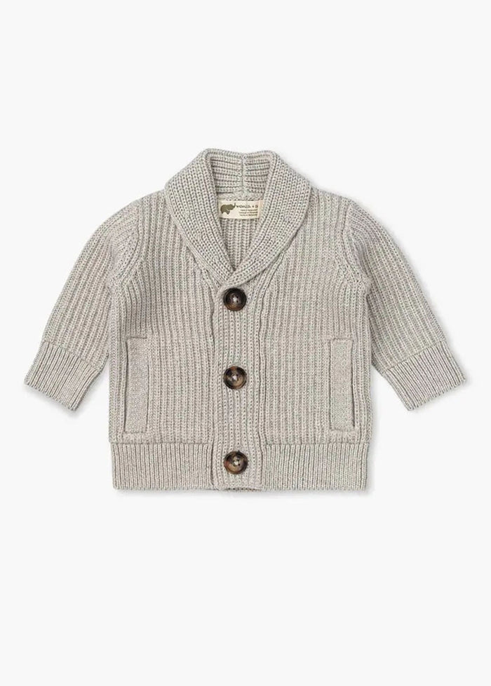 Collegiate Cardigan - Heather Grey