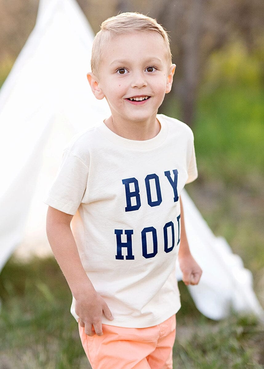 Boy Hood Toddler Tee - Natural