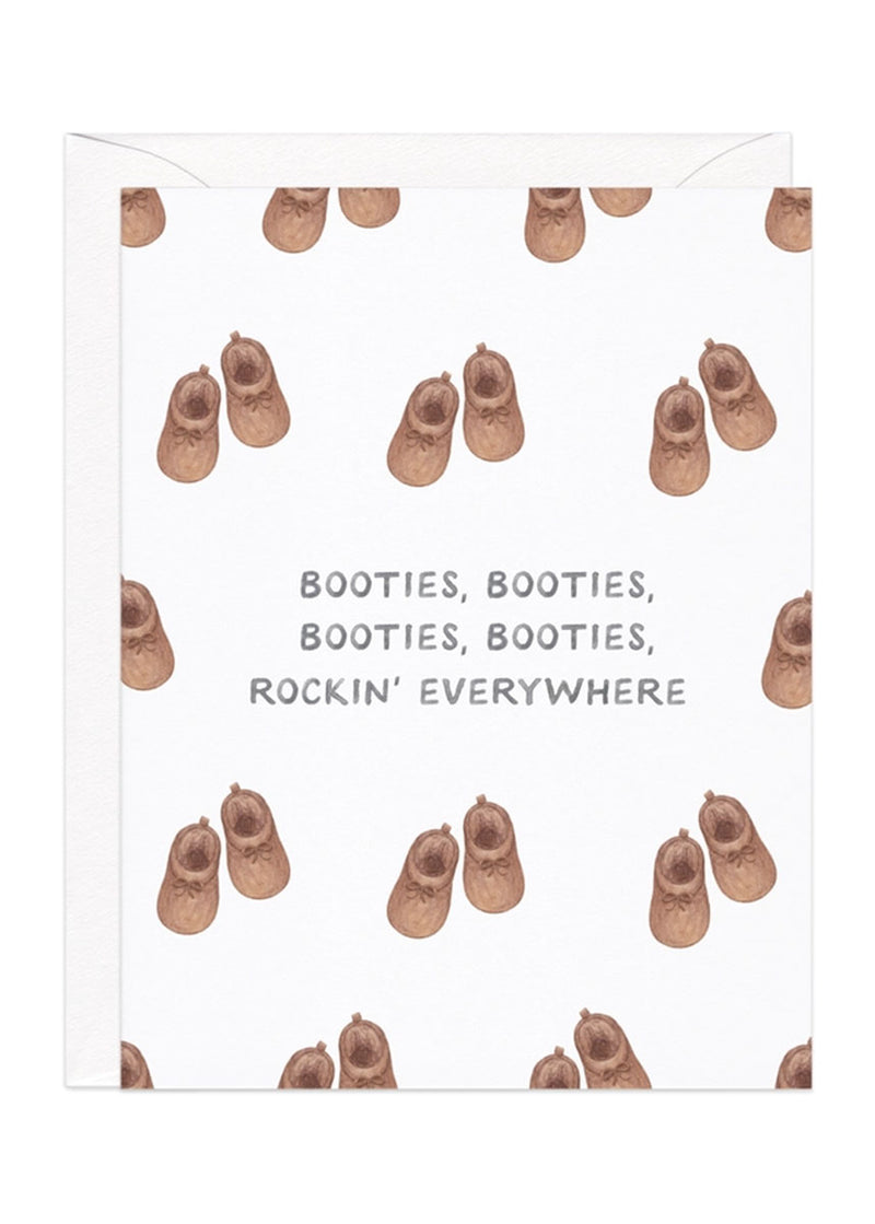 Miss New Booties Baby Card