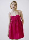 Betsy Pearl Strap Mini Dress - Fuschia