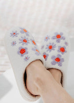 Lilac Daisy All Over Slippers