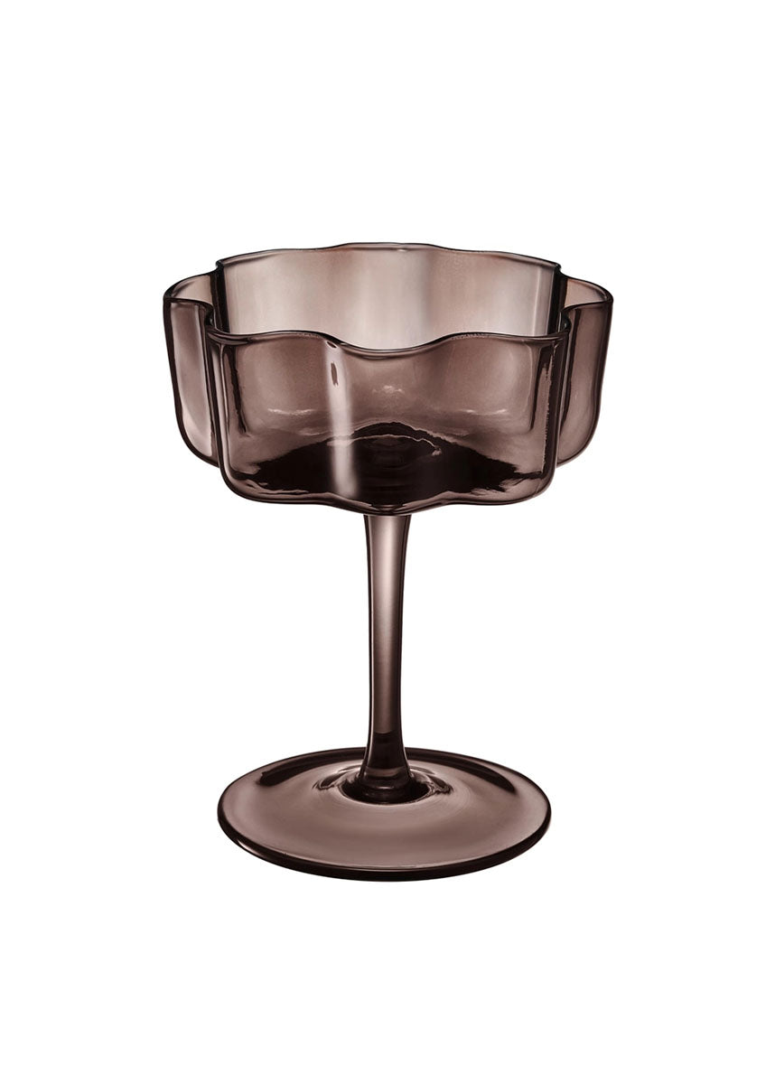 Flower Wave Coupe Cocktail Glasses