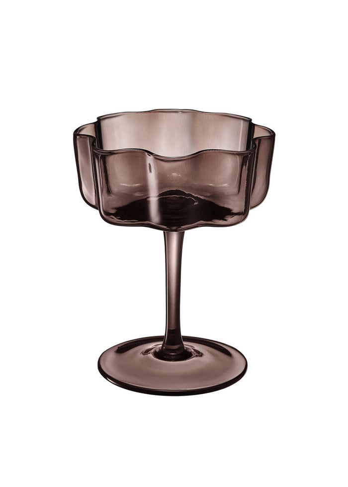 Flower Wave Coupe Cocktail Glasses