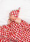 Red Check Swaddle Blanket