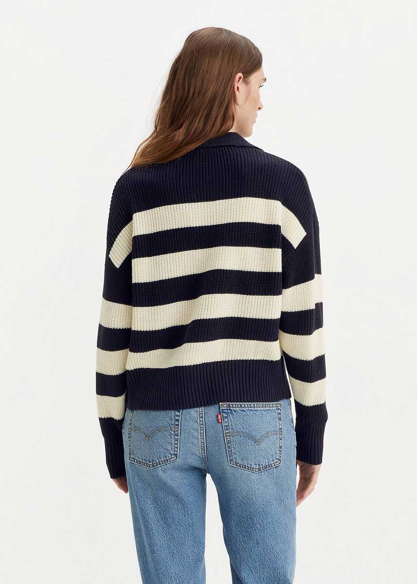 Eve Sweater - Gem Stripe Nightwatch