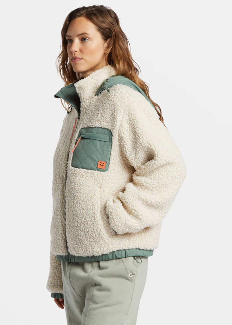 Northern Shore Sherpa Jacket - White Cap