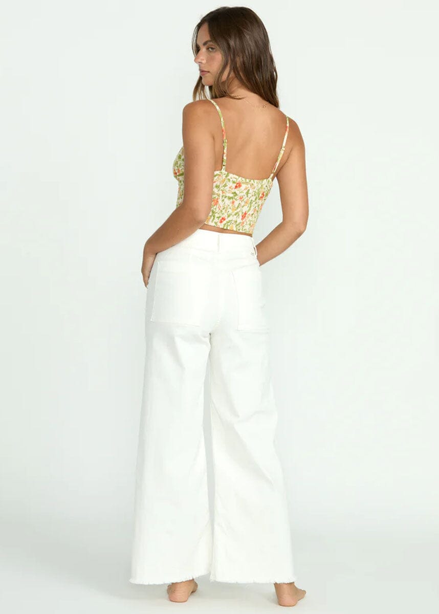 Free Fall High-Waist Pants - Salt Crystal