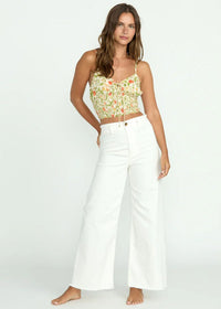 Free Fall High-Waist Pants - Salt Crystal
