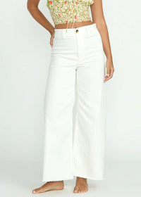 Free Fall High-Waist Pants - Salt Crystal