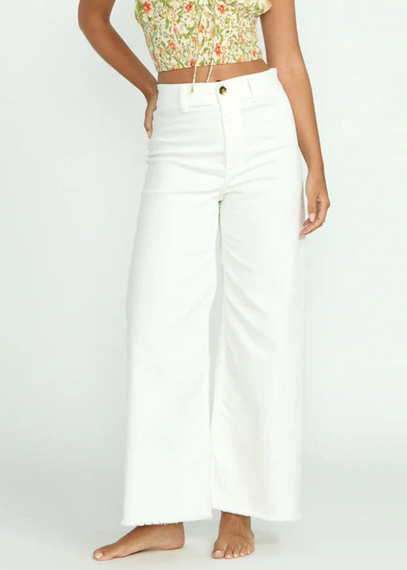 Free Fall High-Waist Pants - Salt Crystal