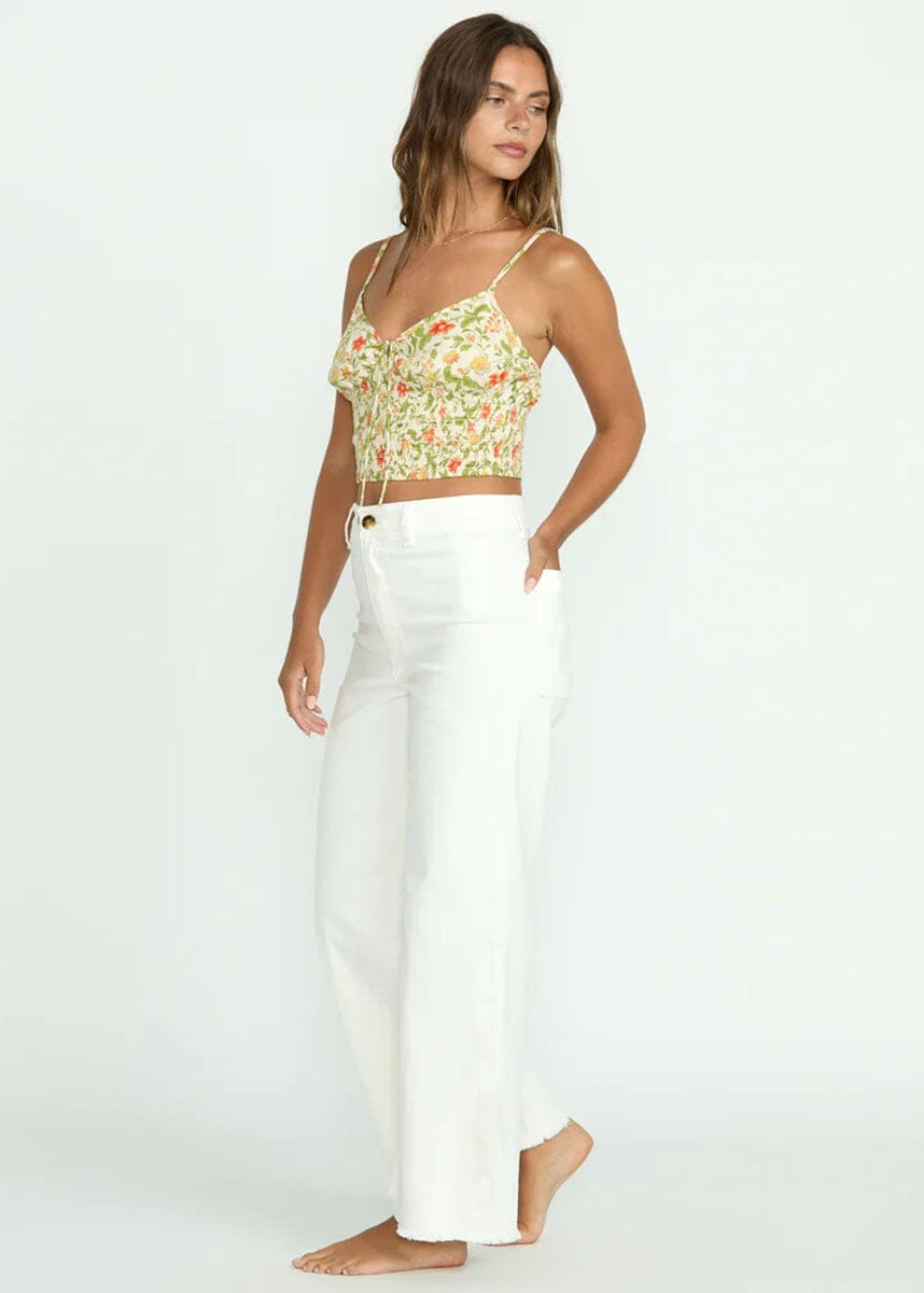 Free Fall High-Waist Pants - Salt Crystal