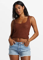 Hot Shot Knit Tank - Toasted Coconut