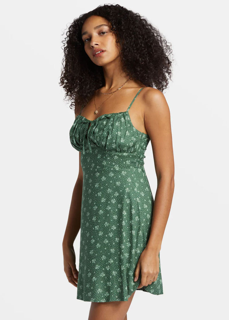 Island Calling Mini Dress - Emerald Bay