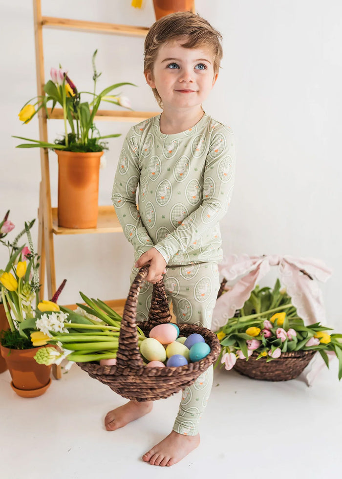 Green Little Goose Two Piece Set