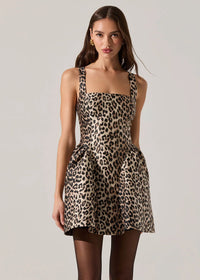 Claudie Mini Dress - Leopard Print
