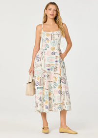 Ansley Dress - Off-White Picnic