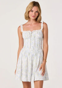 Charlotte Dress - Lilac White Floral