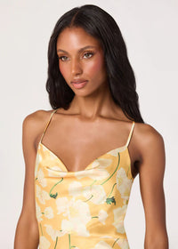 Paloma Mini Dress - Tangerine Floral