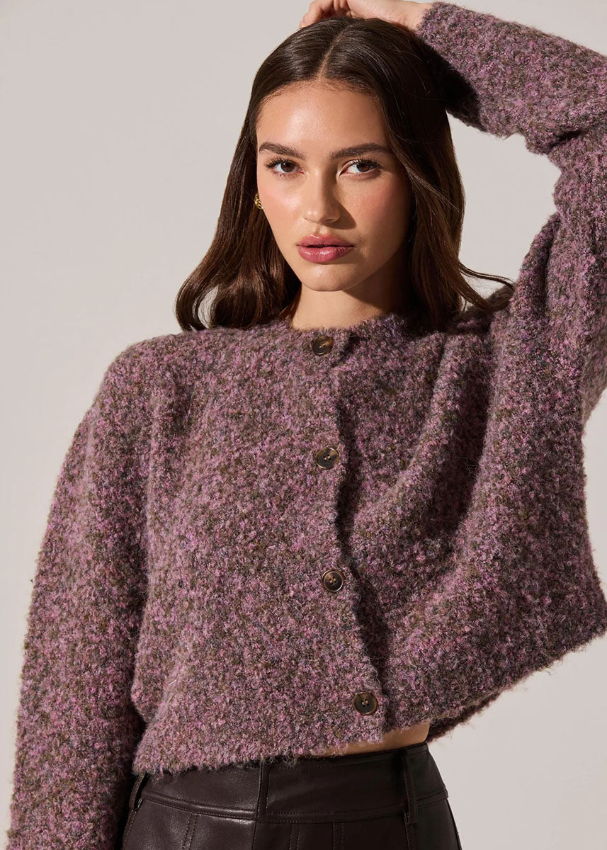 Sebille Cardigan - Lilac Olive
