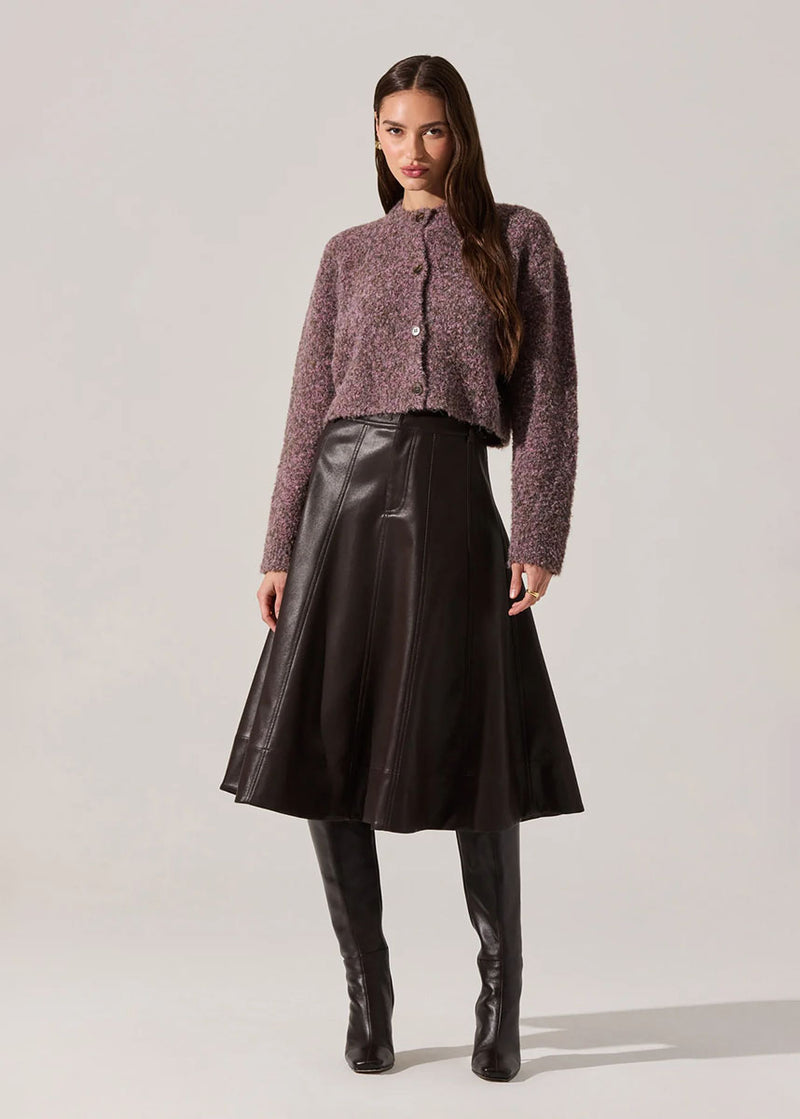 Sebille Cardigan - Lilac Olive