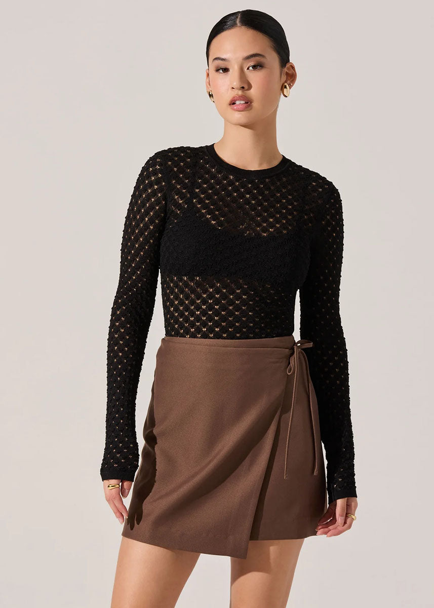 Dex Sweater Top - Black