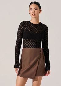 Dex Sweater Top - Black