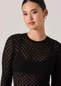 Dex Sweater Top - Black