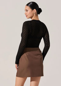 Dex Sweater Top - Black