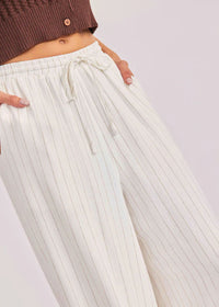 Sugarloaf Stripe Pants - White