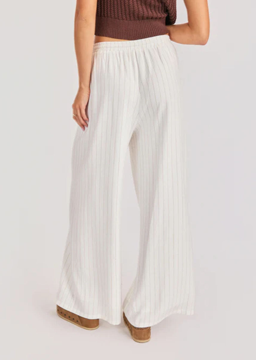 Sugarloaf Stripe Pants - White