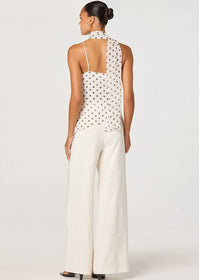 Adrie Top - Cream Polka Dot