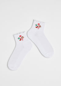 Texas Icons Ruffle Sock