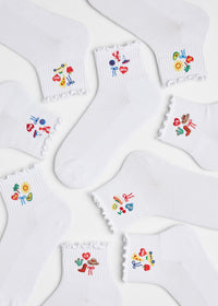 Texas Icons Ruffle Sock