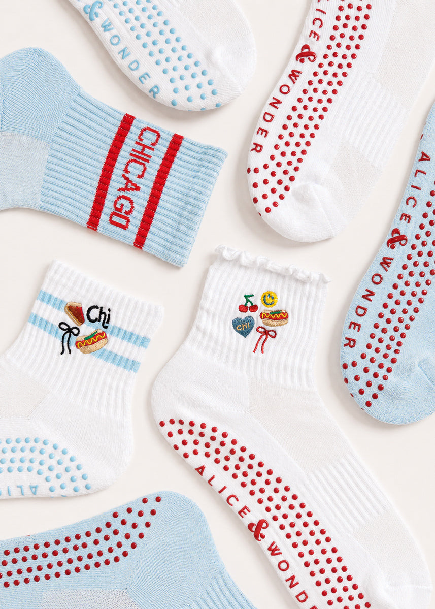 Chi Forever Crew Pilates Sock