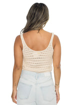 Hot Shot Knit Tank - White Cap