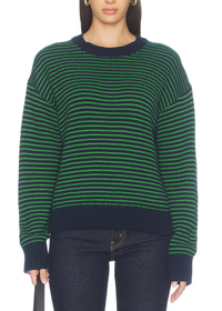 Aura Relaxed Crew Neck Sweater - Midgreen