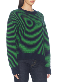 Aura Relaxed Crew Neck Sweater - Midgreen