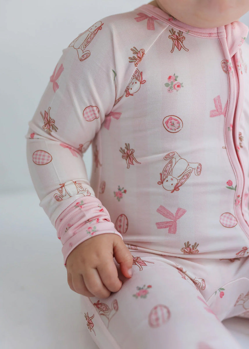 Rosie Rabbit Zipper Romper