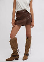 Wynne Vegan Skirt - Chocolate Fondant